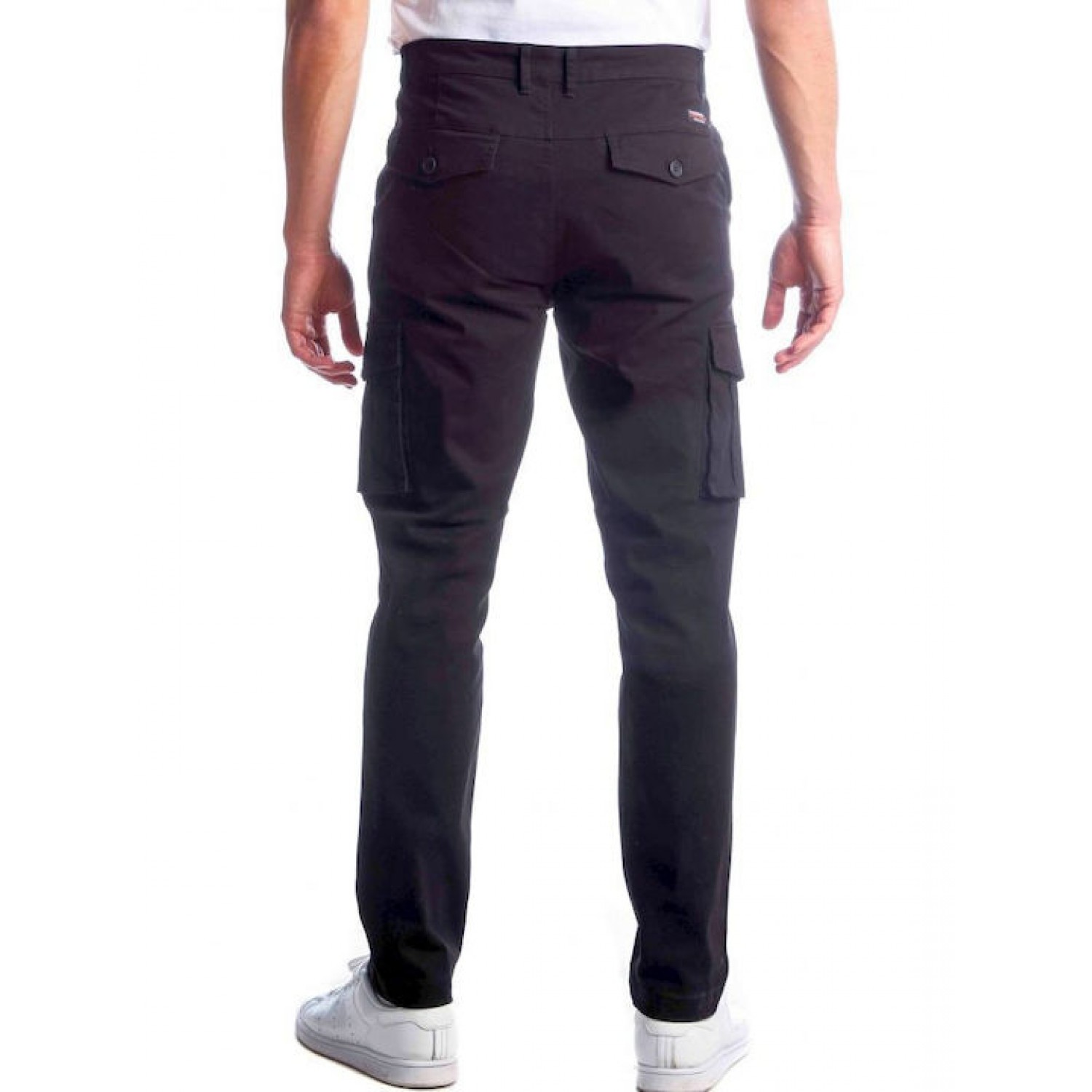 Paco & Co Ανδρικό Παντελόνι Cargo Μαύρο 2298601 BLACK