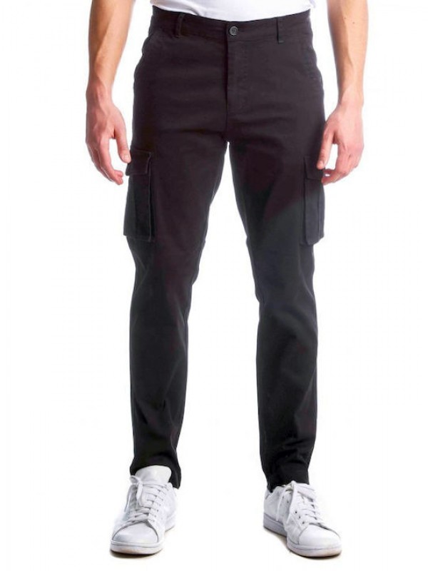 Paco & Co Ανδρικό Παντελόνι Cargo Μαύρο 2298601 BLACK