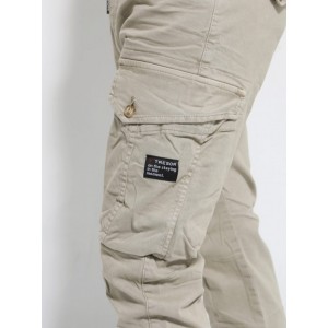 Aνδρικό παντελόνι cargo Tresor 6130 Μπεζ