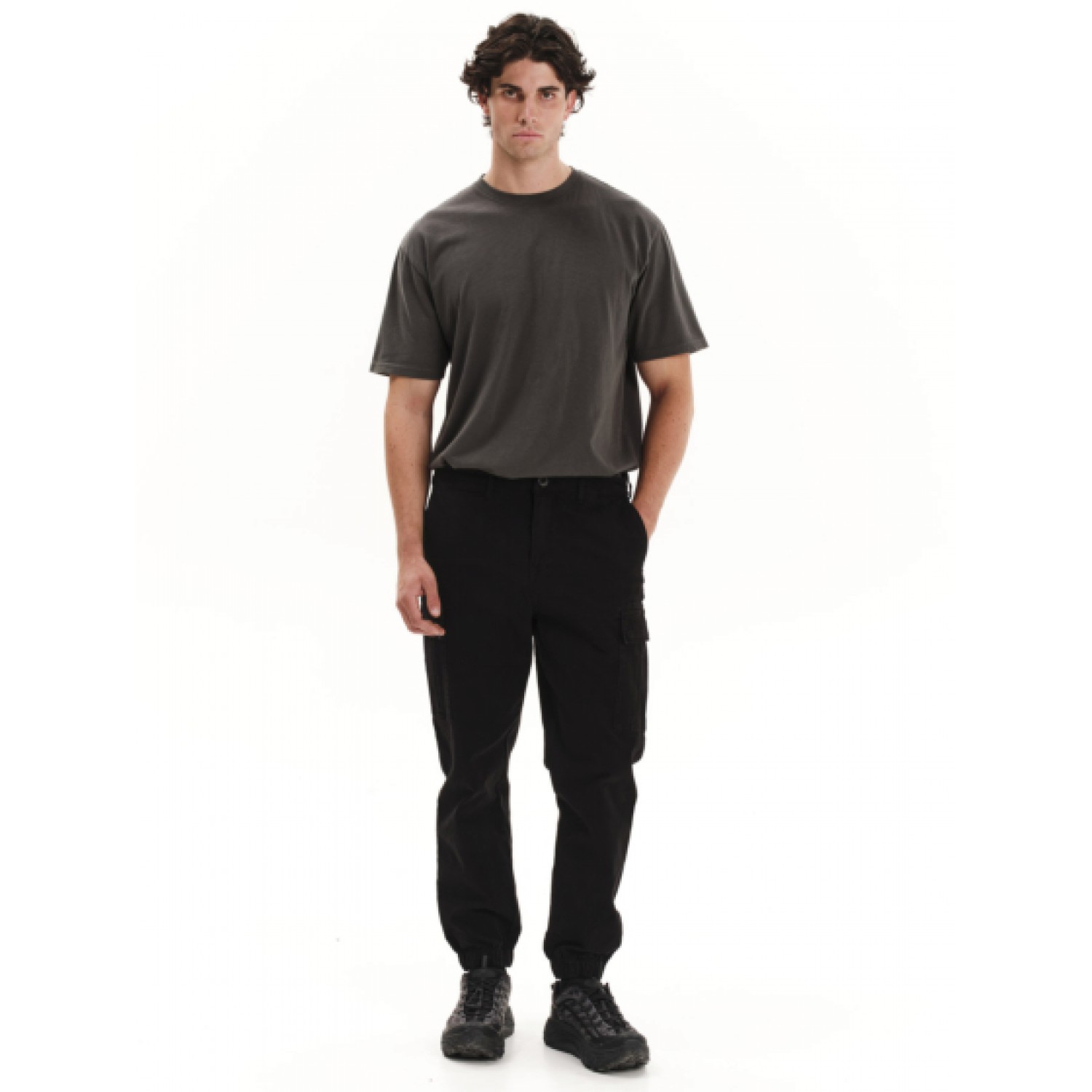 EMERSON ΑΝΔΡΙΚΟ ΠΑΝΤΕΛΟΝΙ CARGO CUFFED 252.EM42.09 Black