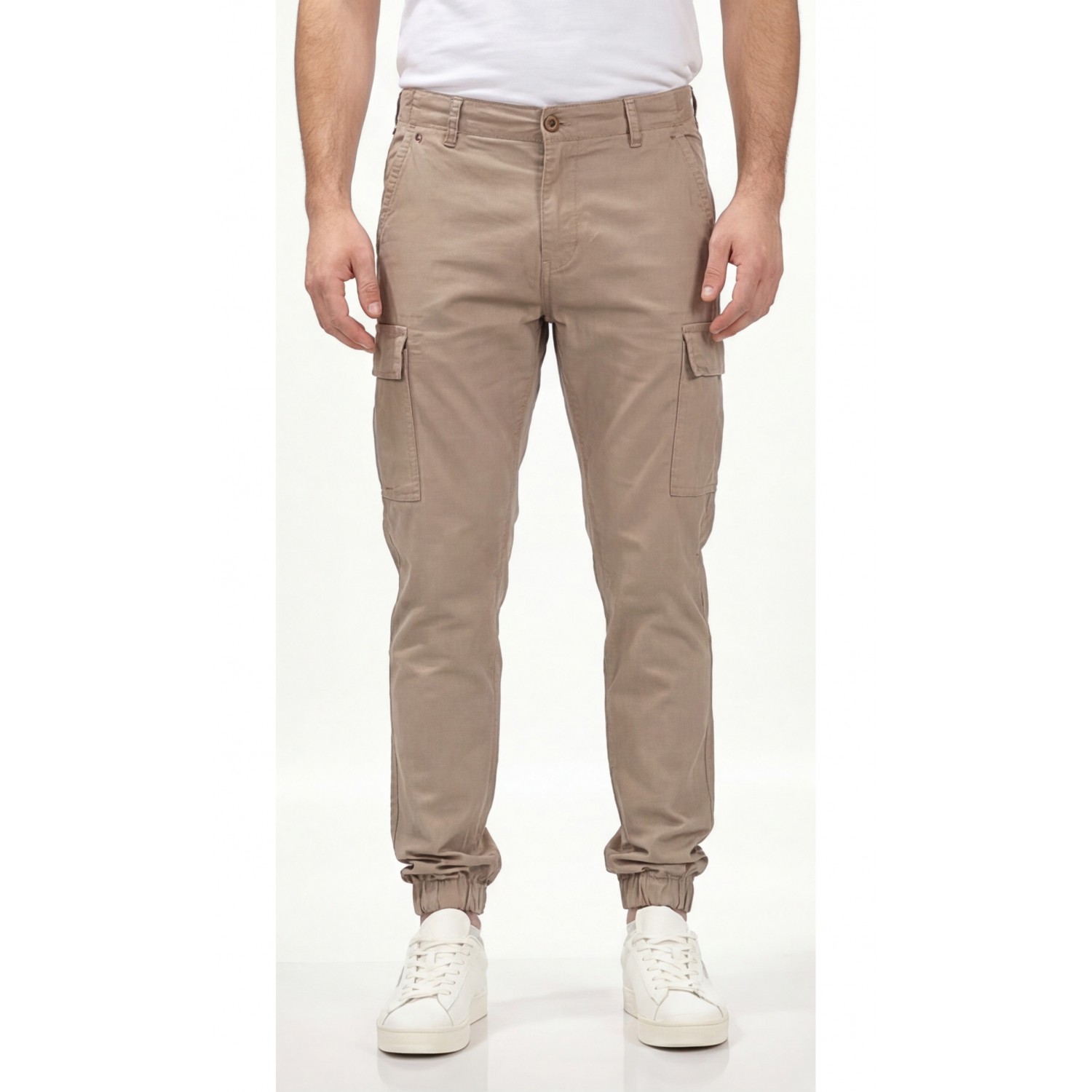 Life Style Butiken Ανδρικό Cargo παντελόνι χωρίς λάστιχο στον αστράγαλο LS1126.MW716.177.005 Μπεζ