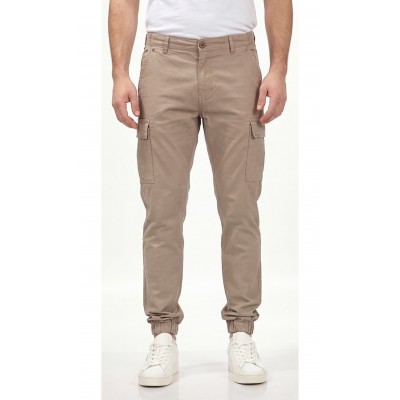 Life Style Butiken Ανδρικό Cargo παντελόνι χωρίς λάστιχο στον αστράγαλο LS1126.MW716.177.005 Μπεζ