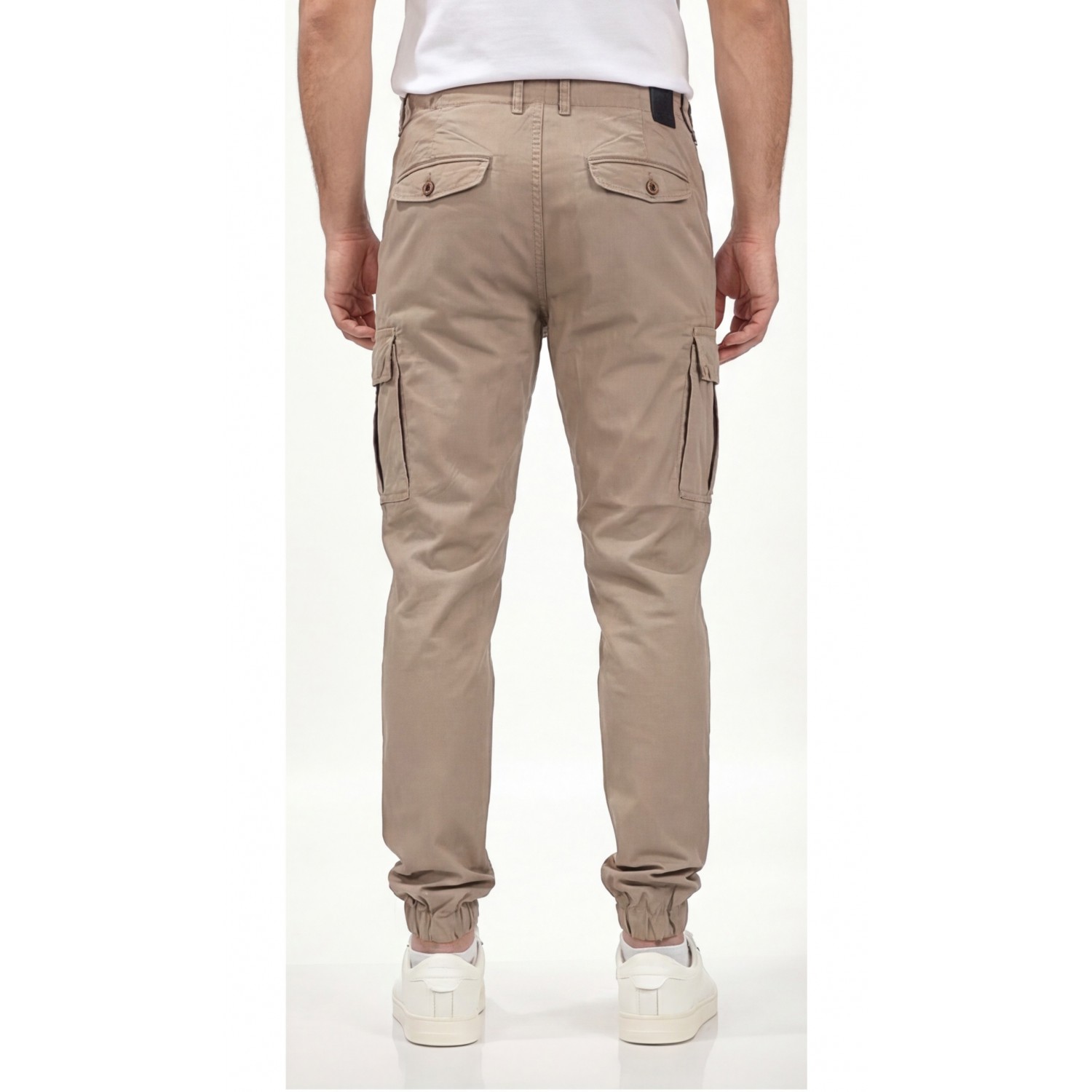 Life Style Butiken Ανδρικό Cargo παντελόνι χωρίς λάστιχο στον αστράγαλο LS1126.MW716.177.005 Μπεζ