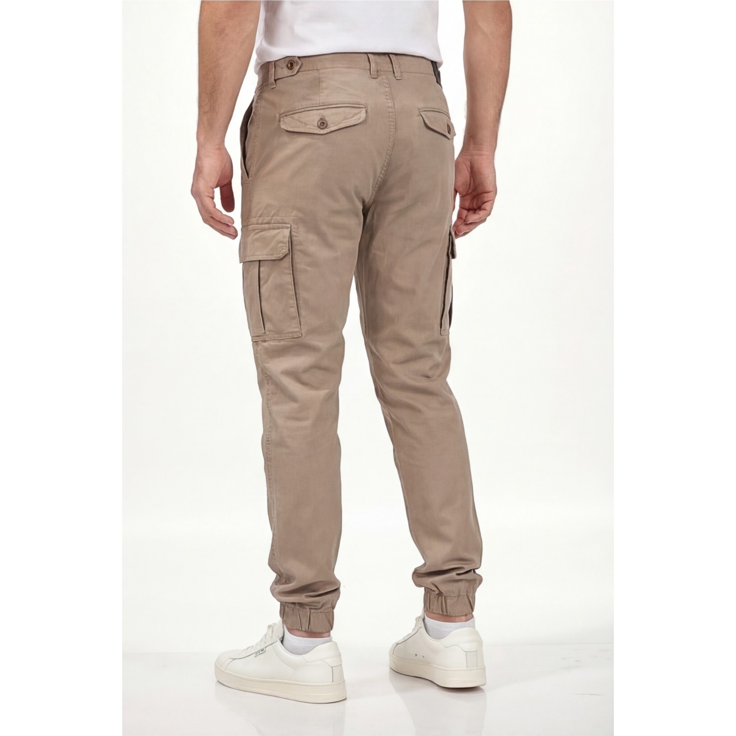 Life Style Butiken Ανδρικό Cargo παντελόνι χωρίς λάστιχο στον αστράγαλο LS1126.MW716.177.005 Μπεζ