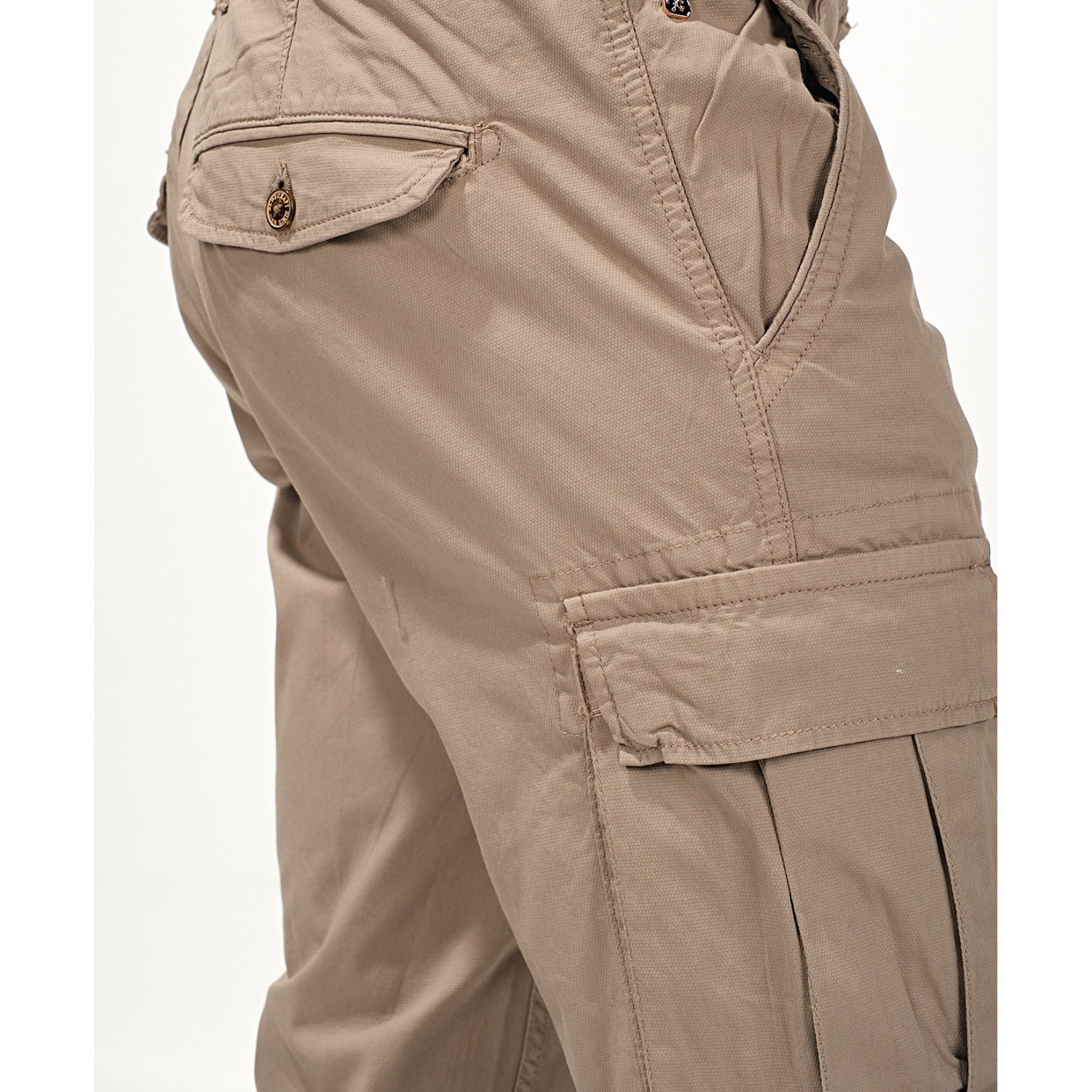 Life Style Butiken Ανδρικό Cargo παντελόνι χωρίς λάστιχο στον αστράγαλο LS1126.MW716.177.005 Μπεζ