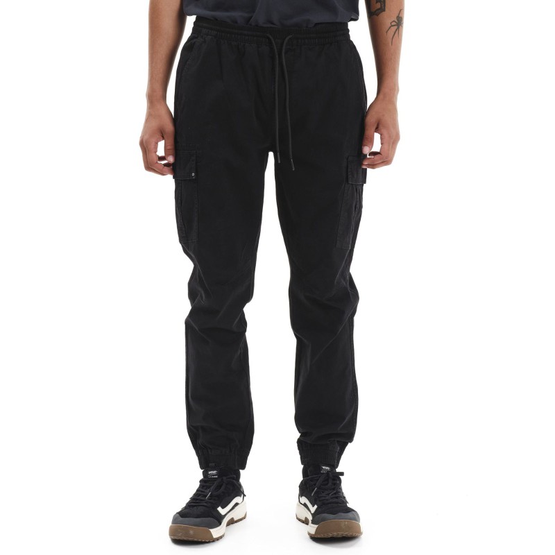 EMERSON ΑΝΔΡΙΚΟ CARGO CUFFED ΠΑΝΤΕΛΟΝΙ ΜΕ ΕΛΑΣΤΙΚΉ ΜΕΣΗ 252.EM42.07 Black Ανδρικά