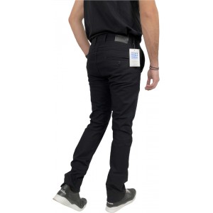 Ανδρικο Τσινος παντελονι για φθινόπωρο με ψηλό καβάλο και ελαστικό εξαιρετικής ποιότητας ύφασμα TRAFFIC RIVA ΜΑΥΡΟ