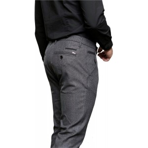 Ανδρικό παντελόνι TRESOR CARLO σε γκρι χρώμα σε ύφασμα εξαιρετικής ποιότητας TRESOR 4579 ΓΚΡΙ ΚΑΡΟ