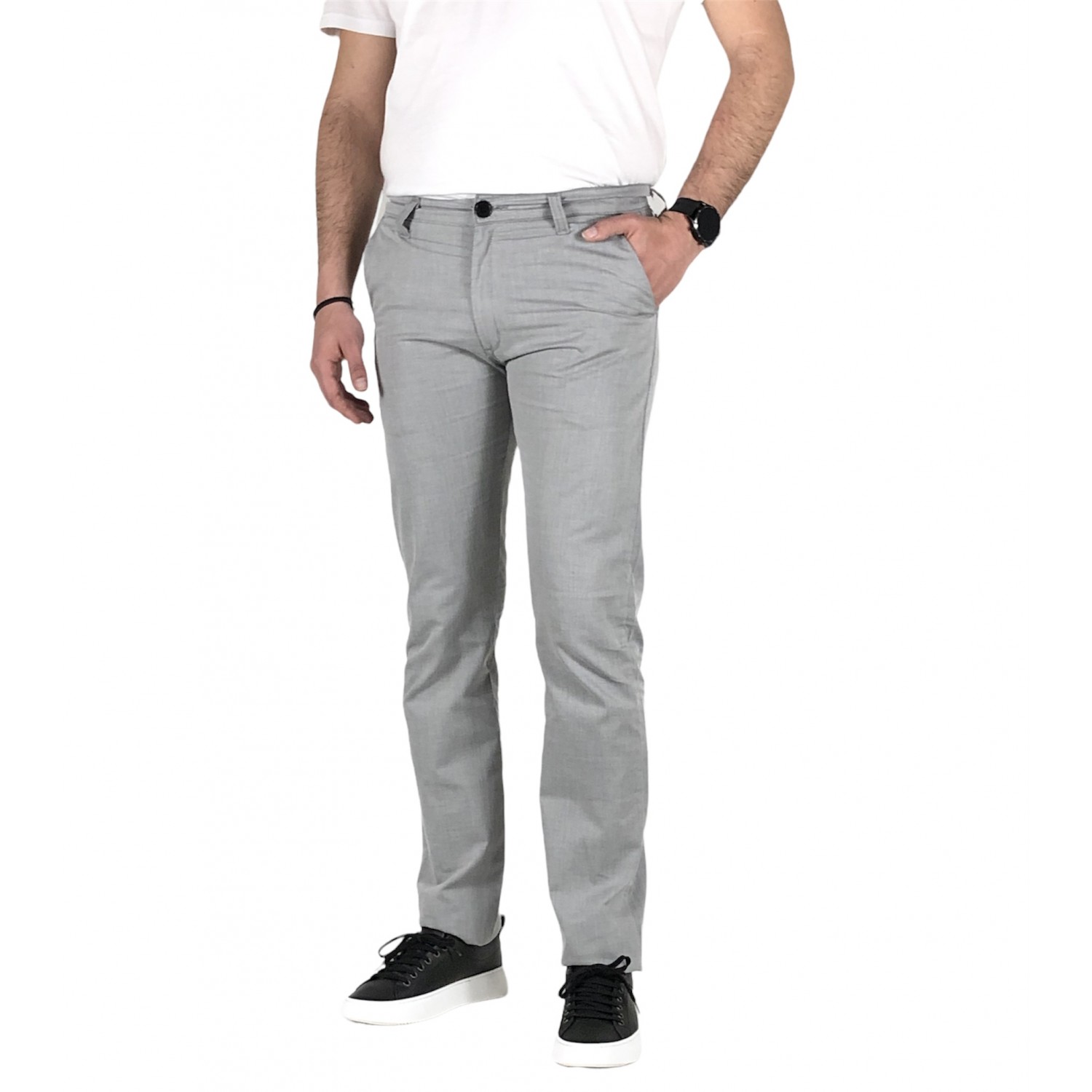 Life Style Butiken Ανδρικό Τσίνος παντελόνι FH17040 ΓΚΡΙ