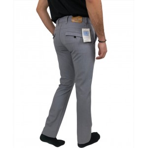 Ανδρικο Τσινος παντελονι για φθινόπωρο με ψηλό καβάλο και ελαστικό εξαιρετικής ποιότητας ύφασμα TRAFFIC TY8134-114 ΓΚΡΙ ΑΝΟΙΧΤΟ