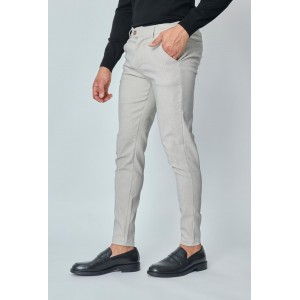 Life Style Butiken LS10290 Γκρι Ανδρικό Τσίνος Παντελόνι Slim Γραμμή