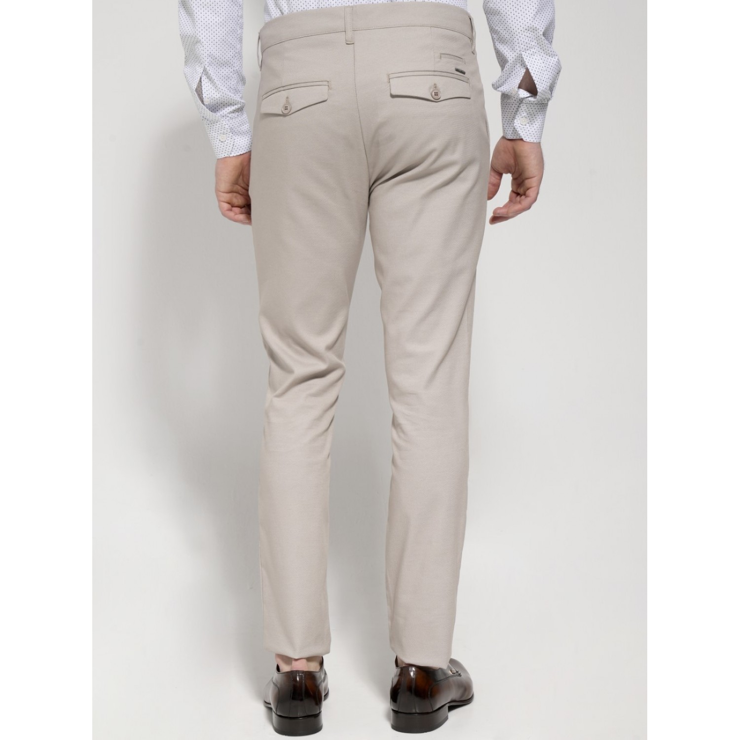 Life Style Butiken LS4487 Μπεζ Ανδρικό Υφασμάτινο Παντελόνι Κανονική Εφαρμογή