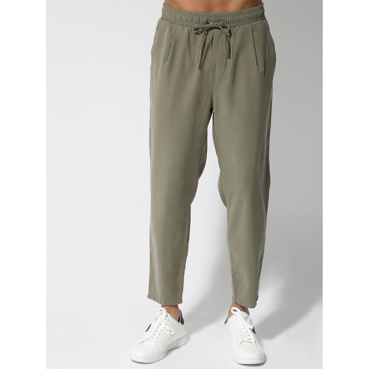 TRESOR Παντελόνι Με Λάστιχο Στην Μέση UGO 4153 Χακί