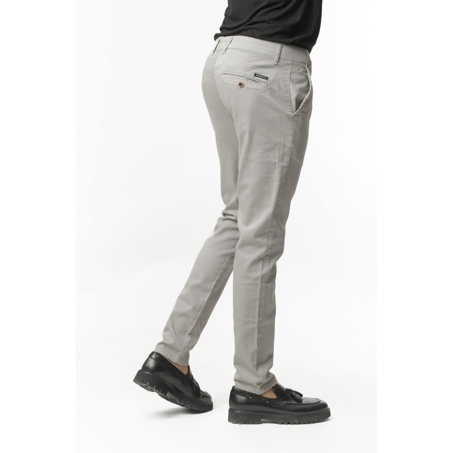 Life Style Butiken Ανδρικό Υφασμάτινο Παντελόνι Chinos LS1250 Γκρι