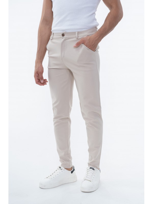 Life Style Butiken Ανδρικό Υφασμάτινο Chino Παντελόνι LS11697 ΜΠΕΖ