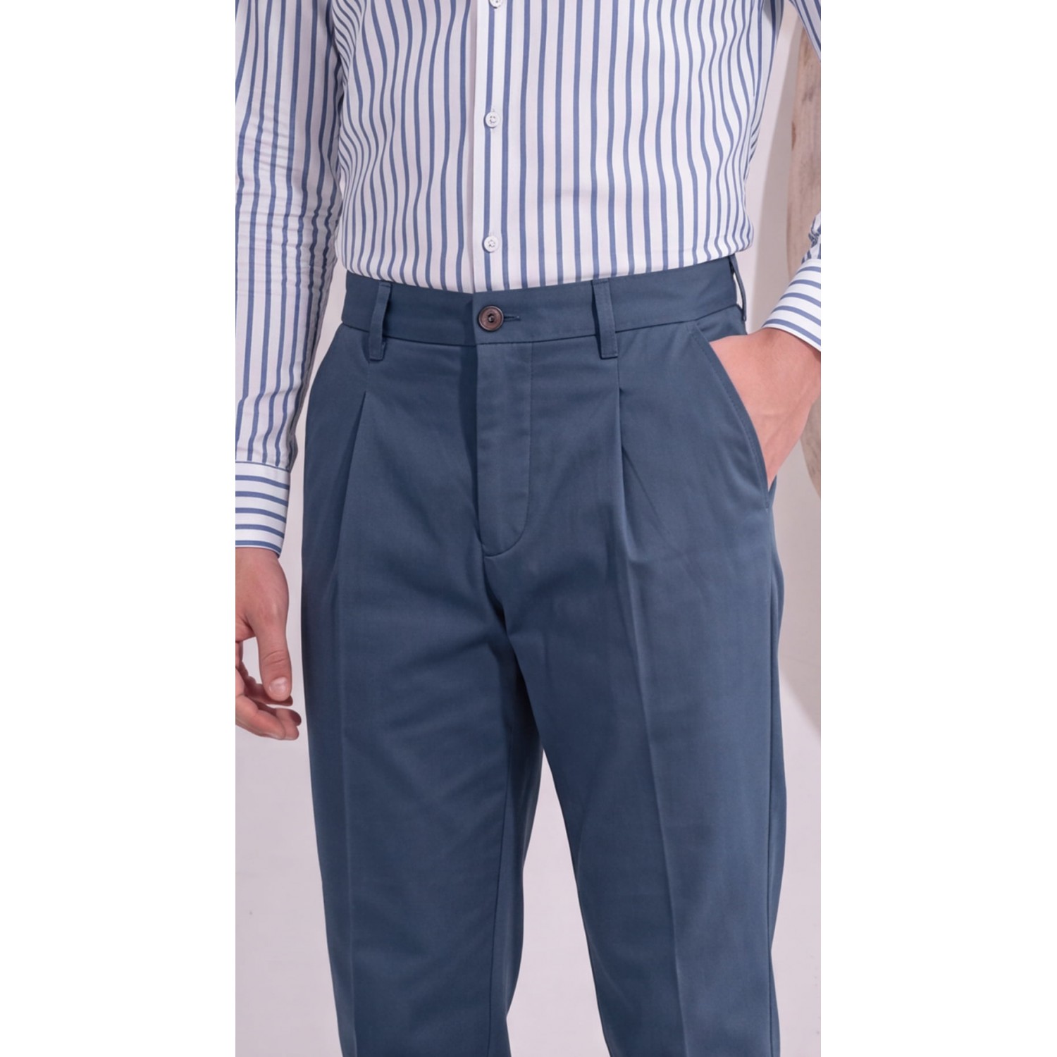 Life Style Butiken Ανδρικό Υφασμάτινο Chino Παντελόνι με πιέτες  LS1126708194004 RAF Ανδρικά