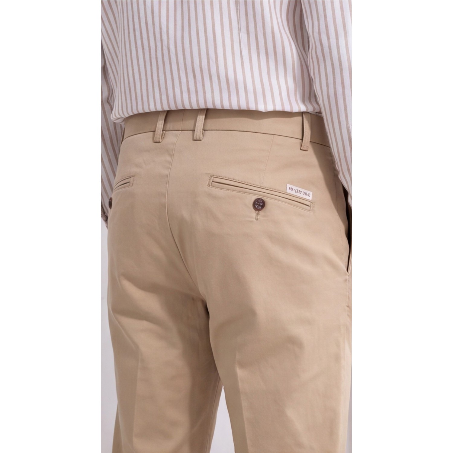 Life Style Butiken Ανδρικό Υφασμάτινο Chino Παντελόνι με πιέτες  LS1126708194004 BEIGE Ανδρικά