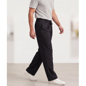 Life Style Butiken Ανδρικό Oversize Παντελόνi με πιέτες και λάστιχο με κορδόνια στη μέση LS12023 Black Ανδρικά