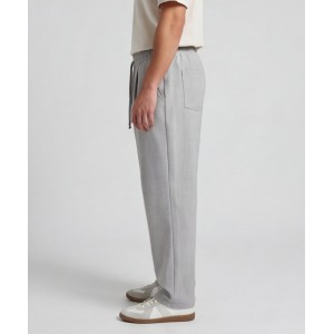 Life Style Butiken Ανδρικό Oversize Παντελόνi με πιέτες και λάστιχο με κορδόνια στη μέση LS12023 Γκρι Ανδρικά