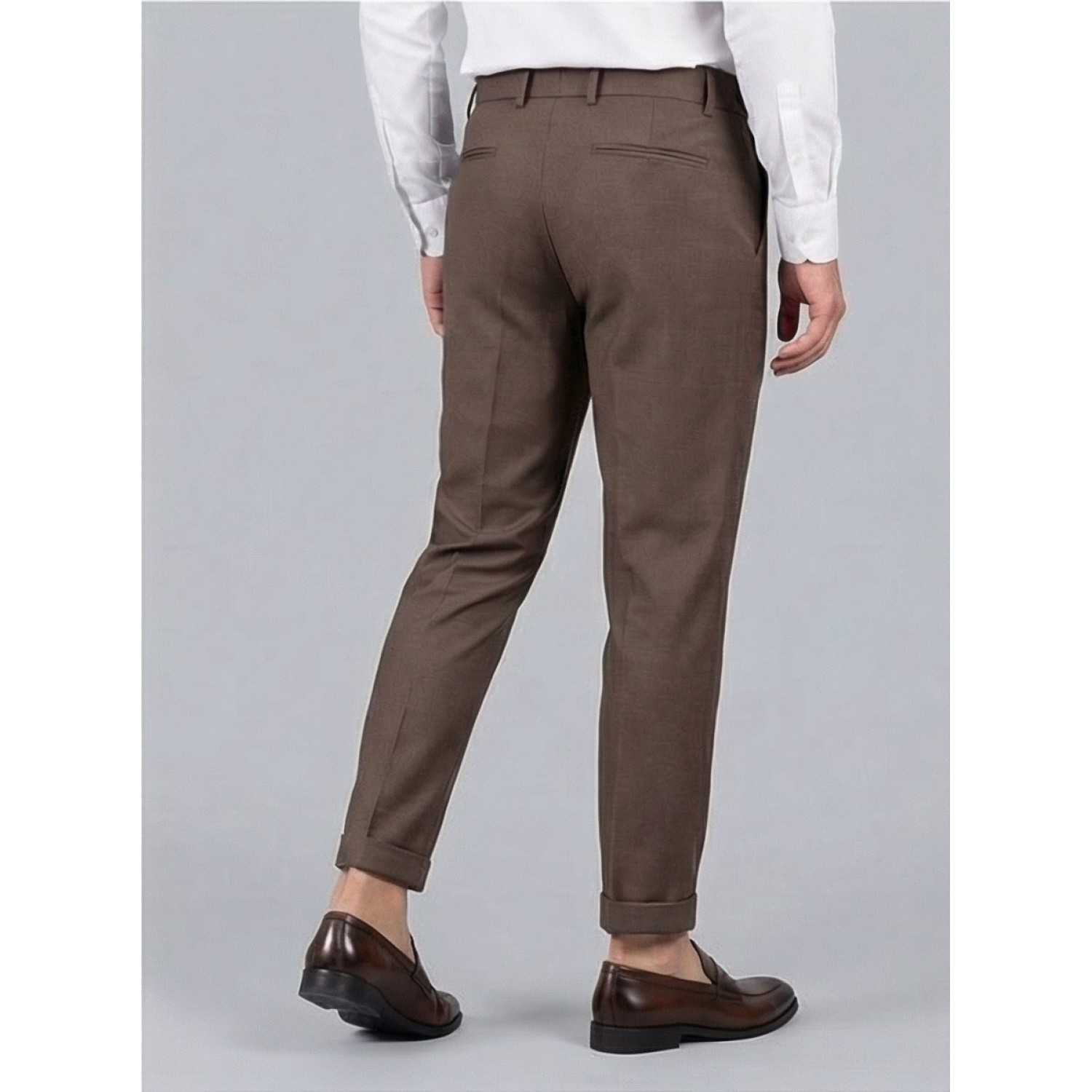 Life Style Butiken Ανδρικό Υφασμάτινο Παντελόνι με πιέτες LS13392 Καφέ
