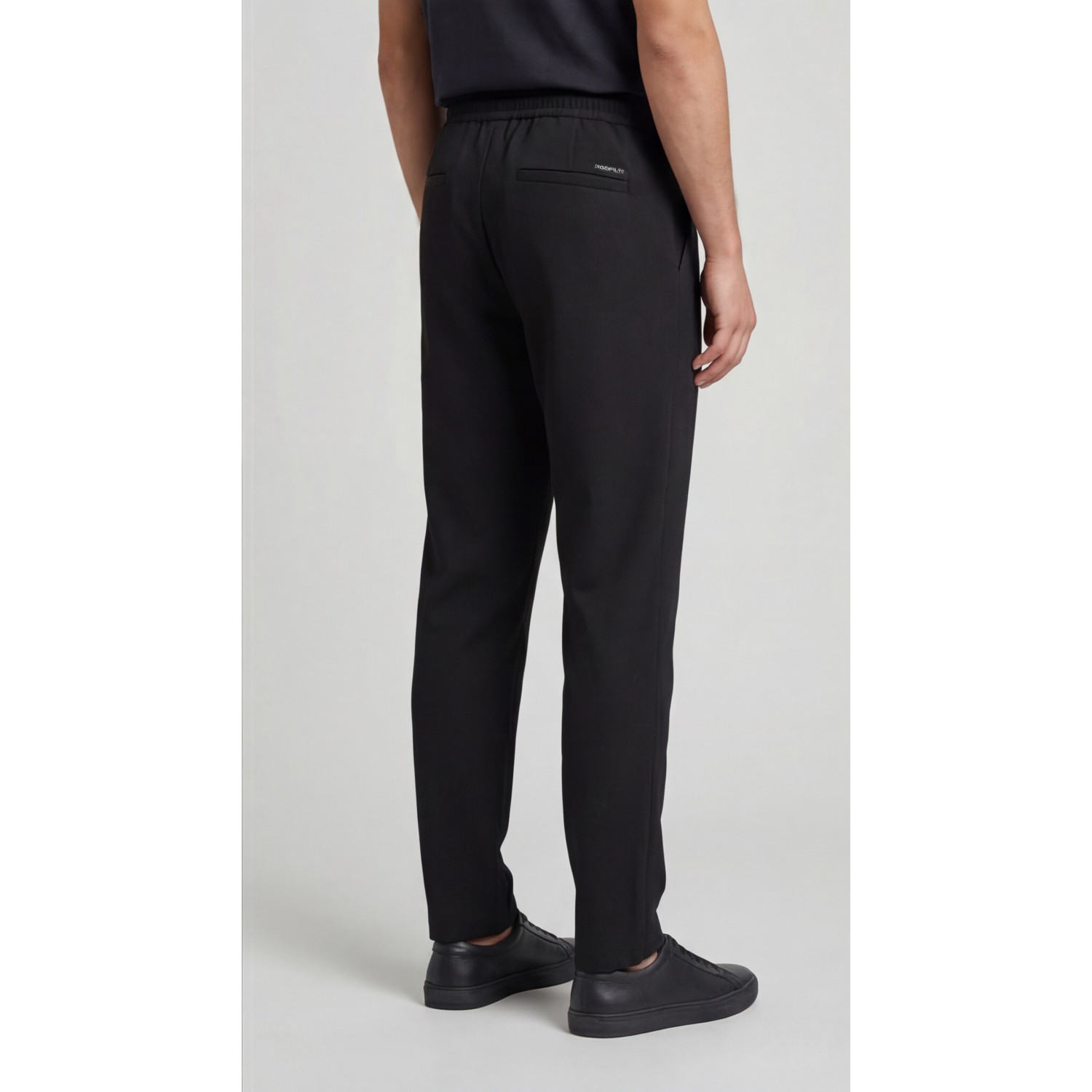 Life Style Butiken Ανδρικό Υφασμάτινο Παντελόνι με πιέτες LS1400 Black