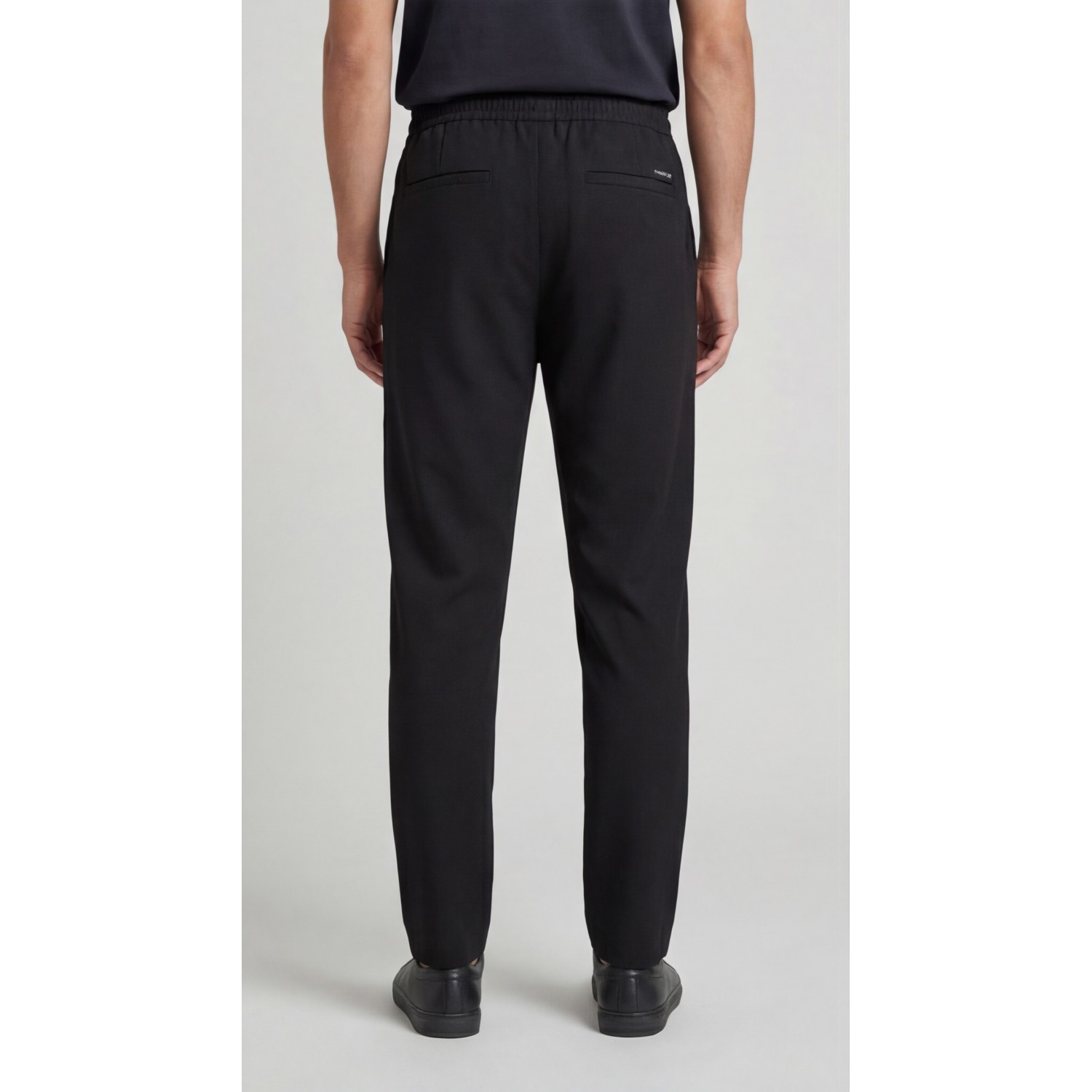 Life Style Butiken Ανδρικό Υφασμάτινο Παντελόνι με πιέτες LS1400 Black