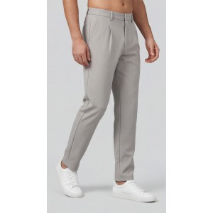 Life Style Butiken Ανδρικό Υφασμάτινο Παντελόνι με πιέτες LS14694-1 Γκρι