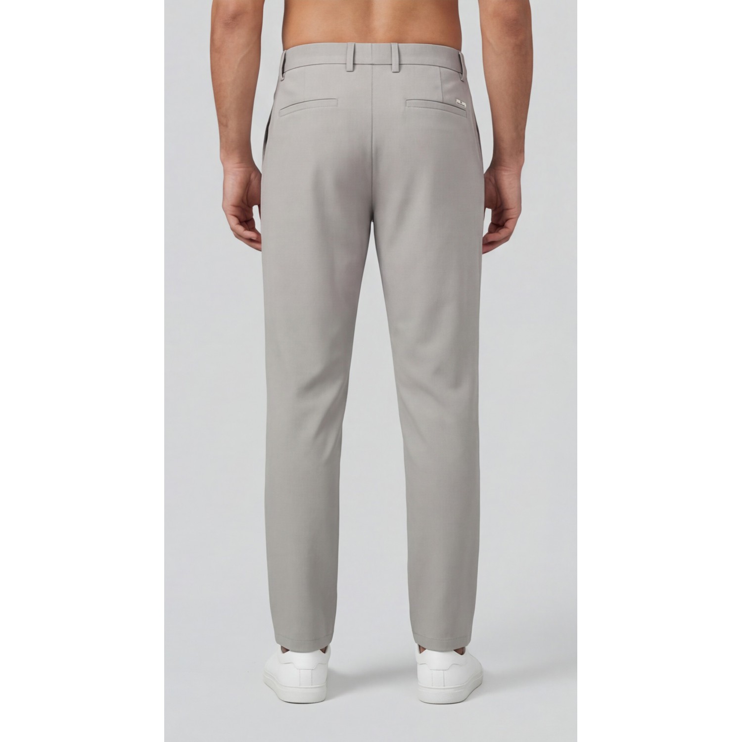 Life Style Butiken Ανδρικό Υφασμάτινο Παντελόνι με πιέτες LS14694-1 Γκρι