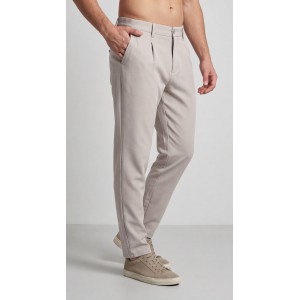 Life Style Butiken Ανδρικό Υφασμάτινο Παντελόνι με πιέτες LS14694-1 'Αμμου