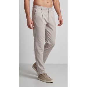 Life Style Butiken Ανδρικό Υφασμάτινο Παντελόνι με πιέτες LS14694-1 'Αμμου