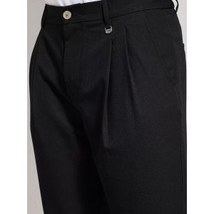 Life Style Butiken Ανδρικό Παντελόνι με Λάστιχο στη Μέση LS14708 Black