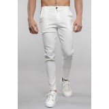 Life Style Butiken Ανδρικό Υφασμάτινο Chino Παντελόνι LS11697 Λευκό 6