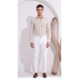 Life Style Butiken Ανδρικό Υφασμάτινο Chino Παντελόνι με πιέτες  LS1126708194000 WHITE 6