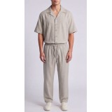 Life Style Butiken Ανδρικό Κοντομάνικο Πουκάμισο Oversize LS12011 SAND 6