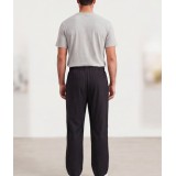 Life Style Butiken Ανδρικό Oversize Παντελόνi με πιέτες και λάστιχο με κορδόνια στη μέση LS12023 Black 6