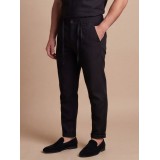 Life Style Butiken Ανδρικό Παντελόνι Λινό με πιέτες LS12648306 Black 2