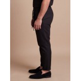 Life Style Butiken Ανδρικό Παντελόνι Λινό με πιέτες LS12648306 Black 3
