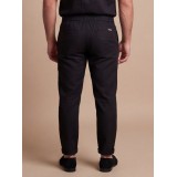 Life Style Butiken Ανδρικό Παντελόνι Λινό με πιέτες LS12648306 Black 4