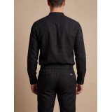 Life Style Butiken Ανδρικό Παντελόνι Λινό με πιέτες LS12648306 Black 7