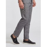 Life Style Butiken Ανδρικό Λινό Παντελόνι LS12648310 Γκρι 3