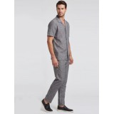 Life Style Butiken Ανδρικό Λινό Παντελόνι LS12648310 Γκρι 6