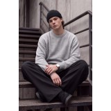 Life Style Butiken Ανδρικό Relaxed Fit Παντελόνι με Πιέτες Μπροστά Φαρδύ Παντελόνι με Ελαστικότητα LS12691 Μαύρο 6