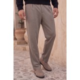 Life Style Butiken Ανδρικό Παντελόνι Smart Casual με Λάστιχο στη Μέση LS12693 Γκρι Taupe 2