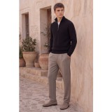 Life Style Butiken Ανδρικό Παντελόνι Smart Casual με Λάστιχο στη Μέση LS12693 Γκρι Taupe 4