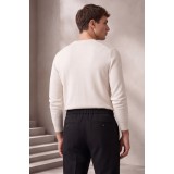 Life Style Butiken Ανδρικό Παντελόνι Smart Casual με Πιέτες και Κορδόνι LS13358 Μαύρο Tech Stretch 5