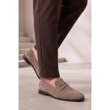 Life Style Butiken Ανδρικό Παντελόνι Smart Casual με Πιέτες και Κορδόνι LS13358 Καφέ Tech Stretch 4