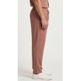 Life Style Butiken Ανδρικό Κοντομάνικο Πουκάμισο Oversize Μαο με κρυφά κουμπιά LS1M5893 Καφέ 7