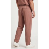 Life Style Butiken Ανδρικό Κοντομάνικο Πουκάμισο Oversize Μαο με κρυφά κουμπιά LS1M5893 Καφέ 8