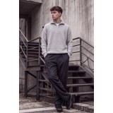 Life Style Butiken Ανδρικό Παντελόνι Baggy με Ελαστική Μέση & Βελούδινη Υφή LS15716 ΜΑΥΡΟ 7