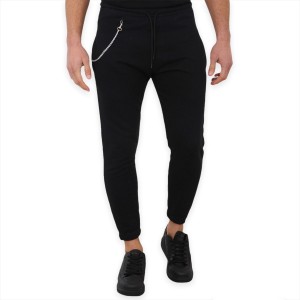 Ανδρική φόρμα ίσια με αλυσίδα Attitude 87031 Μαύρο